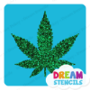 Picture of Marijuana Leaf - Vinyl Stencil - 66