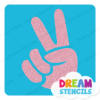 Picture of Finger Peace Sign - Vinyl Stencil - 68