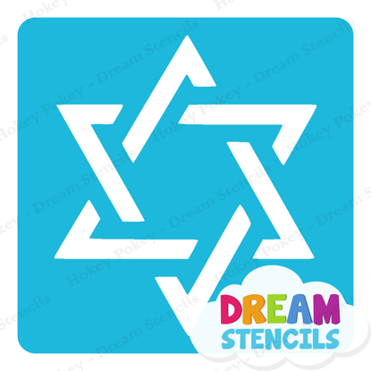 Picture of Star of David - Vinyl Stencil - 38