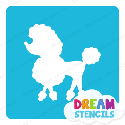 Picture of Poodle Glitter - Vinyl Stencil - 82