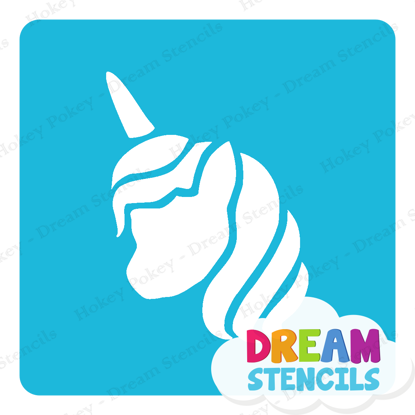 Picture of Unicorn Head - Vinyl Stencil - 84