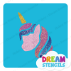 Picture of Unicorn Head - Vinyl Stencil - 84
