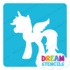 Picture of Unicorn Pegasus - Vinyl Stencil - 85