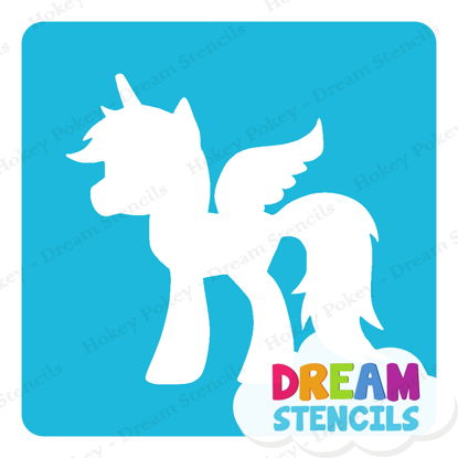 Picture of Unicorn Pegasus - Vinyl Stencil - 85