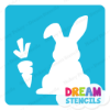 Picture of Easter Bunny with Carrot -Vinyl Stencil - 87