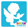 Picture of Cupid and Dove -Vinyl Stencil - 90