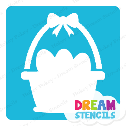 Picture of Easter Basket -Vinyl Stencil - 91