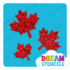 Picture of Cascading Maple Leaves - Vinyl Stencil -104