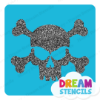 Picture of Scary Skull - Vinyl Stencil -109