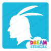 Picture of Indigenous Warrior - Vinyl Stencil -121