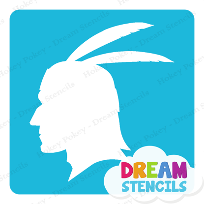 Picture of Indigenous Warrior - Vinyl Stencil -121
