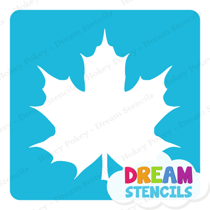 Picture of Fancy Maple Leaf - Vinyl Stencil -122