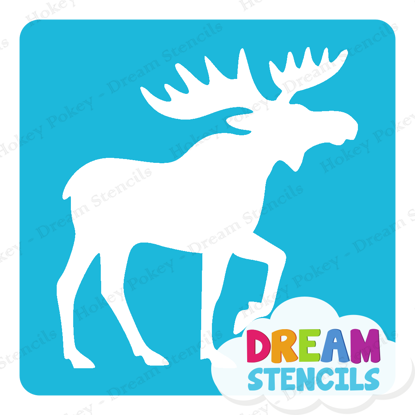 Picture of Moose  - Vinyl Stencil -124