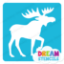 Picture of Moose  - Vinyl Stencil -124