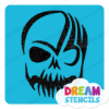Picture of Tribal Skull - Vinyl Stencil -130