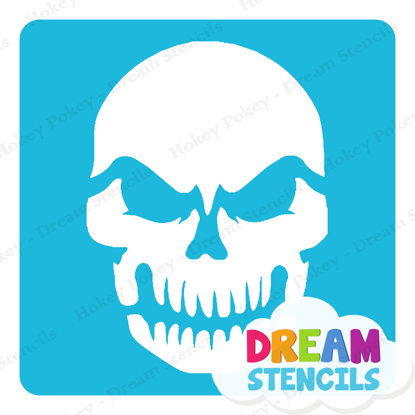Picture of Evil Skull - Vinyl Stencil -132