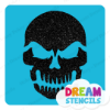 Picture of Evil Skull - Vinyl Stencil -132