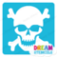 Picture of Skull with Bones - Vinyl Stencil -133