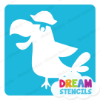 Picture of Pirate Parrot - Vinyl Stencil -137