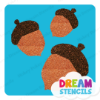 Picture of Acorns  - Vinyl Stencil -158
