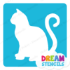 Picture of Sitting Cat - Vinyl Stencil - 201