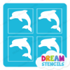 Picture of Mini 4 in 1 Dolphin - Vinyl Stencil - 73