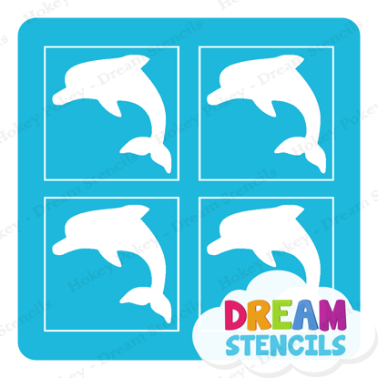Picture of Mini 4 in 1 Dolphin - Vinyl Stencil - 73
