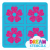 Picture of Mini 4 in 1 Flower - Vinyl Stencil - 74