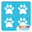 Picture of Mini 4 in 1 Paw Print - Vinyl Stencil - 76