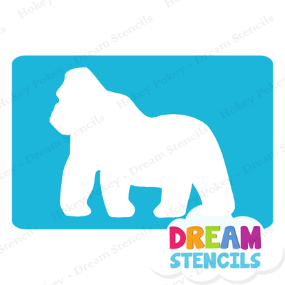 Picture of Gorilla   - Vinyl Stencil -10