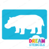 Picture of Hippopotamus  - Vinyl Stencil -12