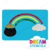 Picture of Pot of Gold with Rainbow - Vinyl Stencil - 50