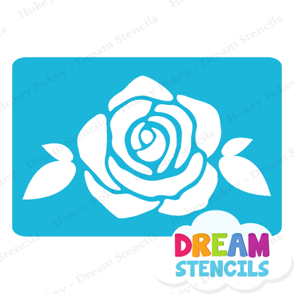 Picture of Blooming Rose - Vinyl Stencil - 51