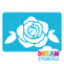 Picture of Blooming Rose - Vinyl Stencil - 51