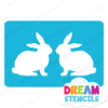 Picture of Twin Bunnies - Vinyl Stencil - 88