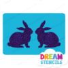Picture of Twin Bunnies - Vinyl Stencil - 88