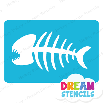 Picture of Dead Fish - Vinyl Stencil -141
