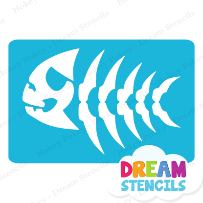 Picture of Fish Bones - Vinyl Stencil -142