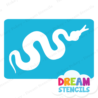 Picture of Crawling Snake - Vinyl Stencil -146