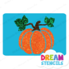 Picture of Pumpkin with Leaves - Vinyl Stencil -159