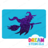 Picture of Flying Wicked Witch  - Vinyl Stencil -187
