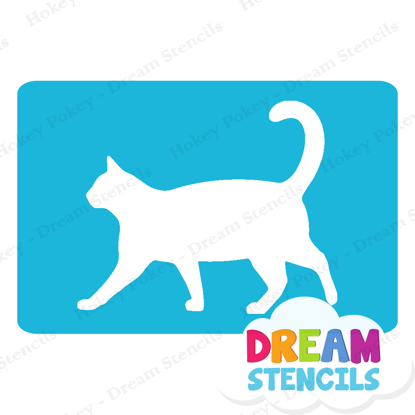 Picture of Walking Cat   - Vinyl Stencil -193