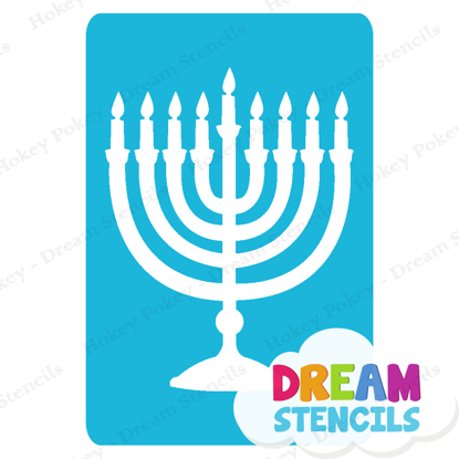 Picture of Menorah - Vinyl Stencil - 37