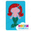 Picture of Baby Mermaid - Vinyl Stencil - 116