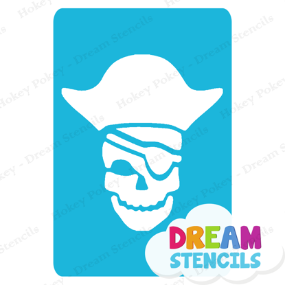 Picture of Pirate Skull  - Vinyl Stencil - 134