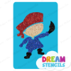 Picture of Pirate Boy  - Vinyl Stencil - 144