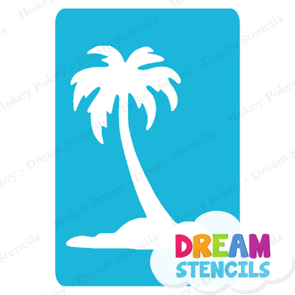 Picture of Single Palm Tree  - Vinyl Stencil - 150