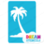 Picture of Single Palm Tree  - Vinyl Stencil - 150