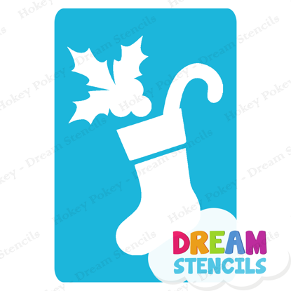 Picture of Christmas Stocking - Vinyl Stencil - 207