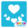 Picture of Assorted Hearts  - Vinyl Stencil - 218